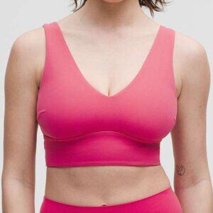 NWT lululemon Align™ V-Neck Bra Light Support, DDD/G Cup | Raspberry Coulis | 2X
